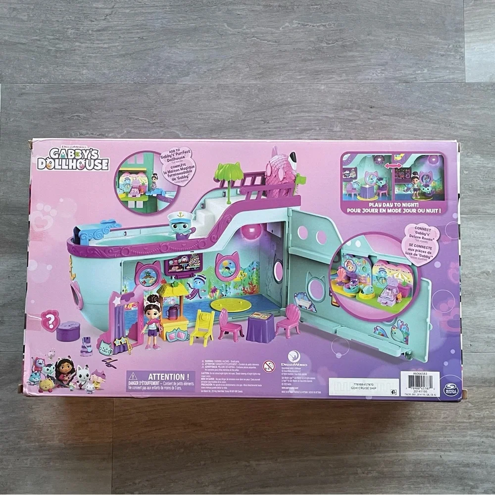 NWB Gabby’s Dollhouse, Gabby Cat Friend Ship Cruise Ship Toy Vehicle Playhouse - Picture 6 of 11